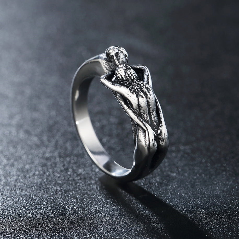 Embrace Couples Titanium Steel Ring for Men