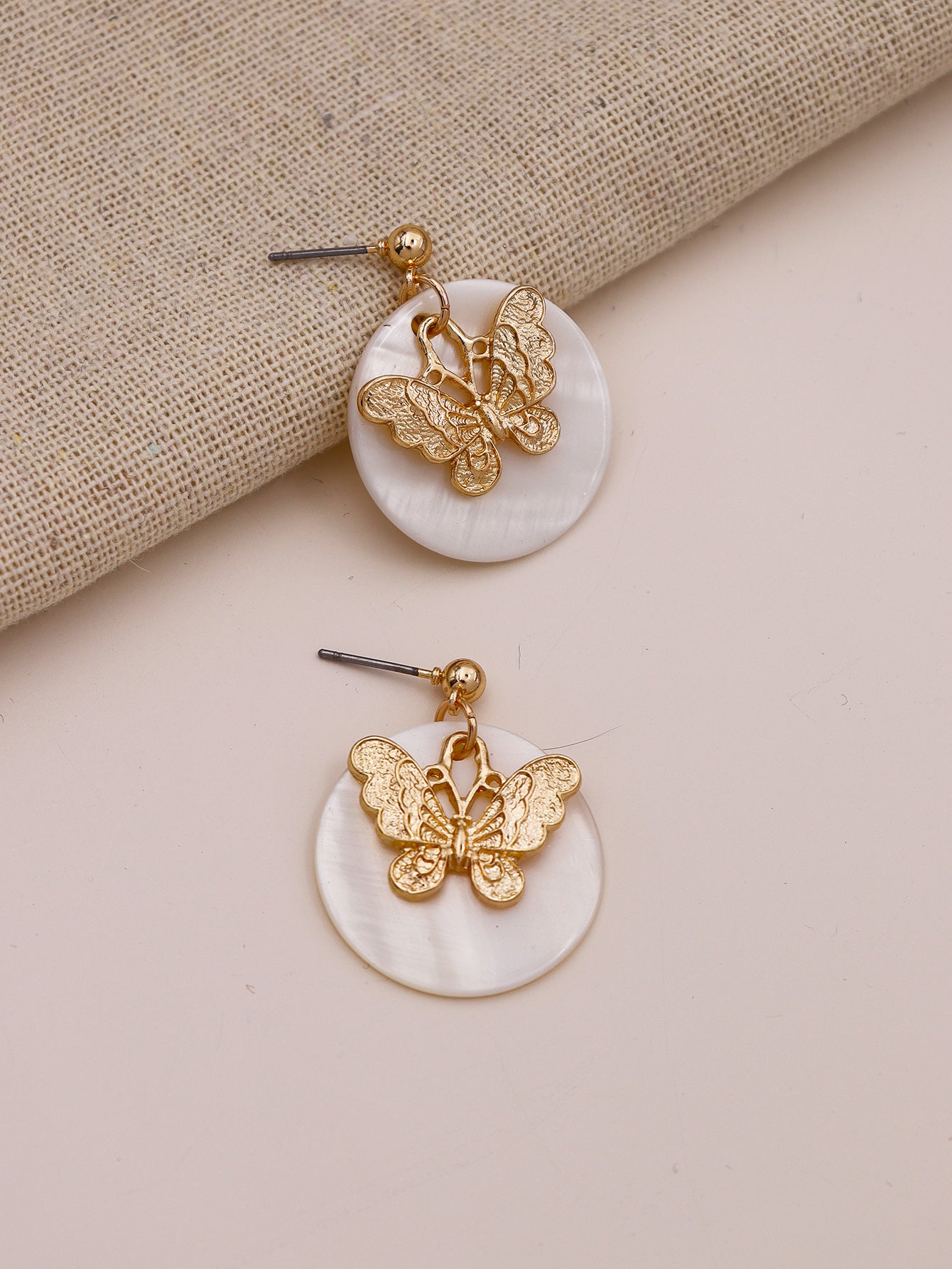 Vienna Verve Metal Butterfly Earrings - Fashion Jewelry Wholesale