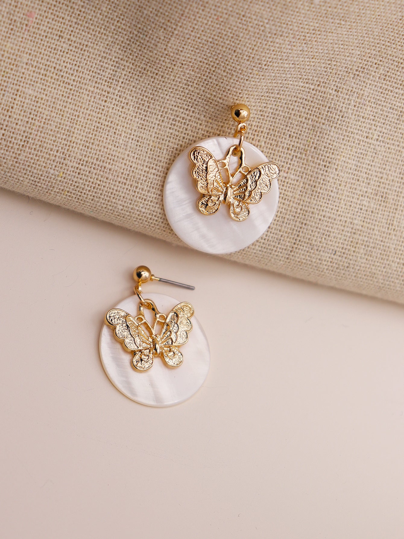 Vienna Verve Metal Butterfly Earrings - Fashion Jewelry Wholesale