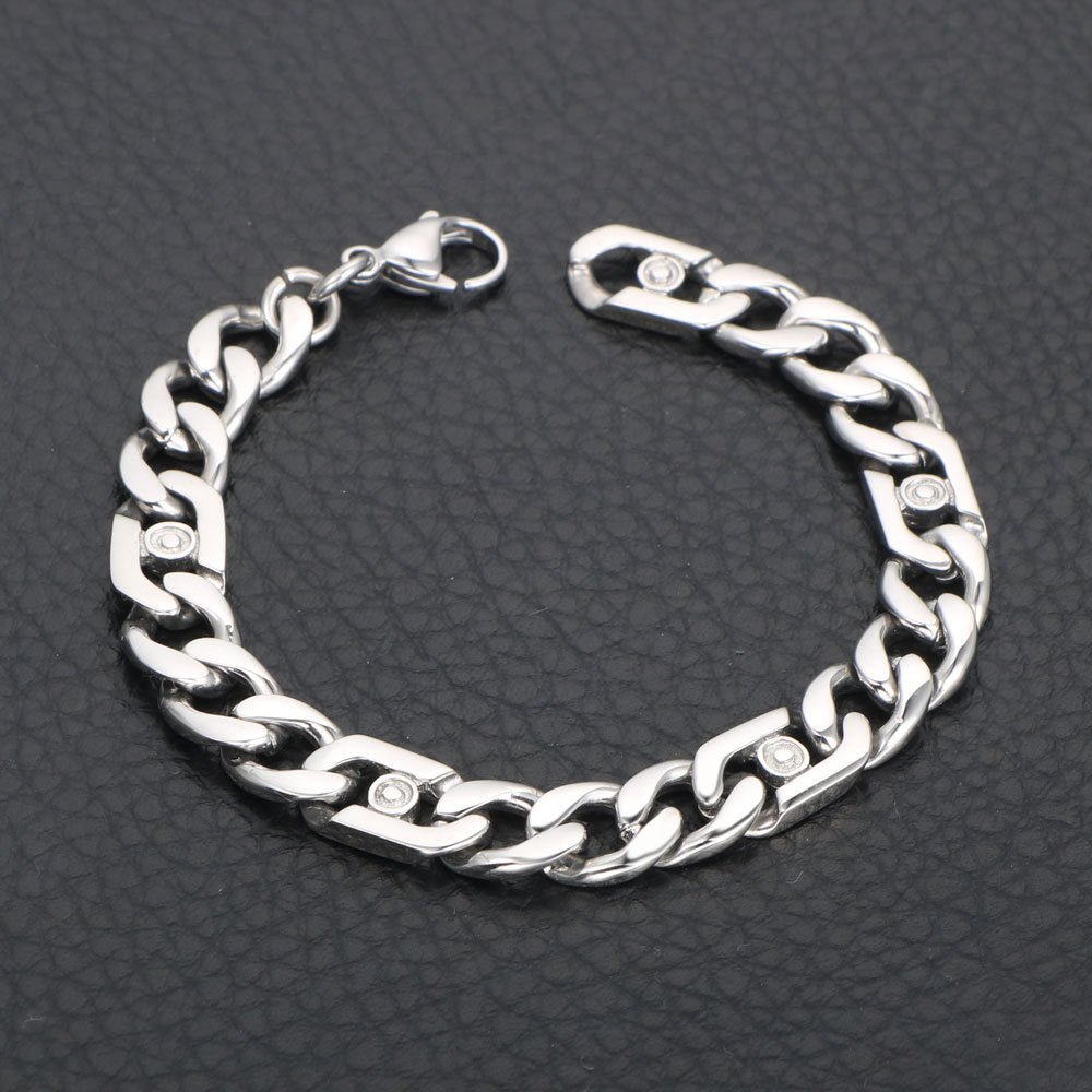 Customizable Stylish Titanium Steel Bracelets for Men - Urban Chic Fashion