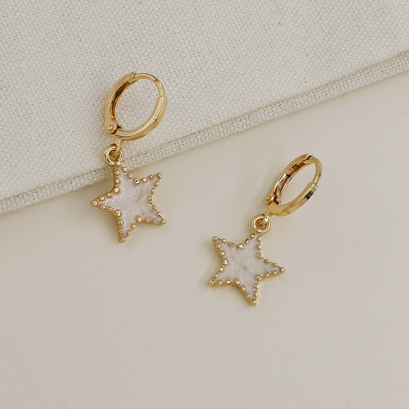 Starry Night Elegance Metal Earrings