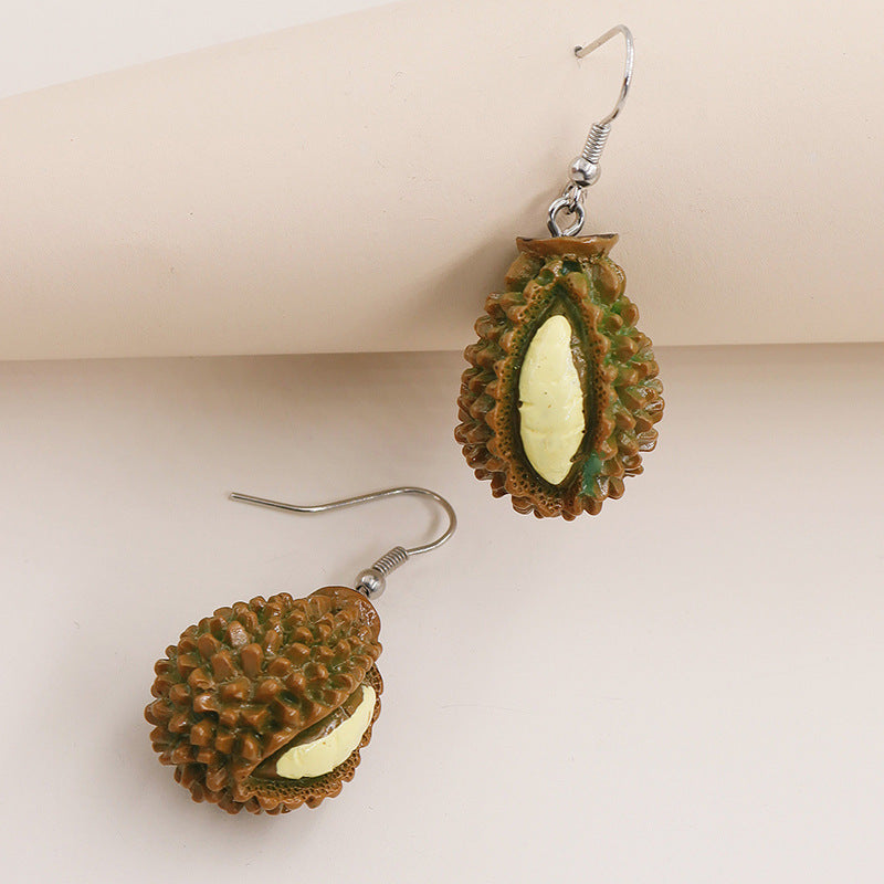 Fashionable Durian Dangle Earrings - Vienna Verve Collection