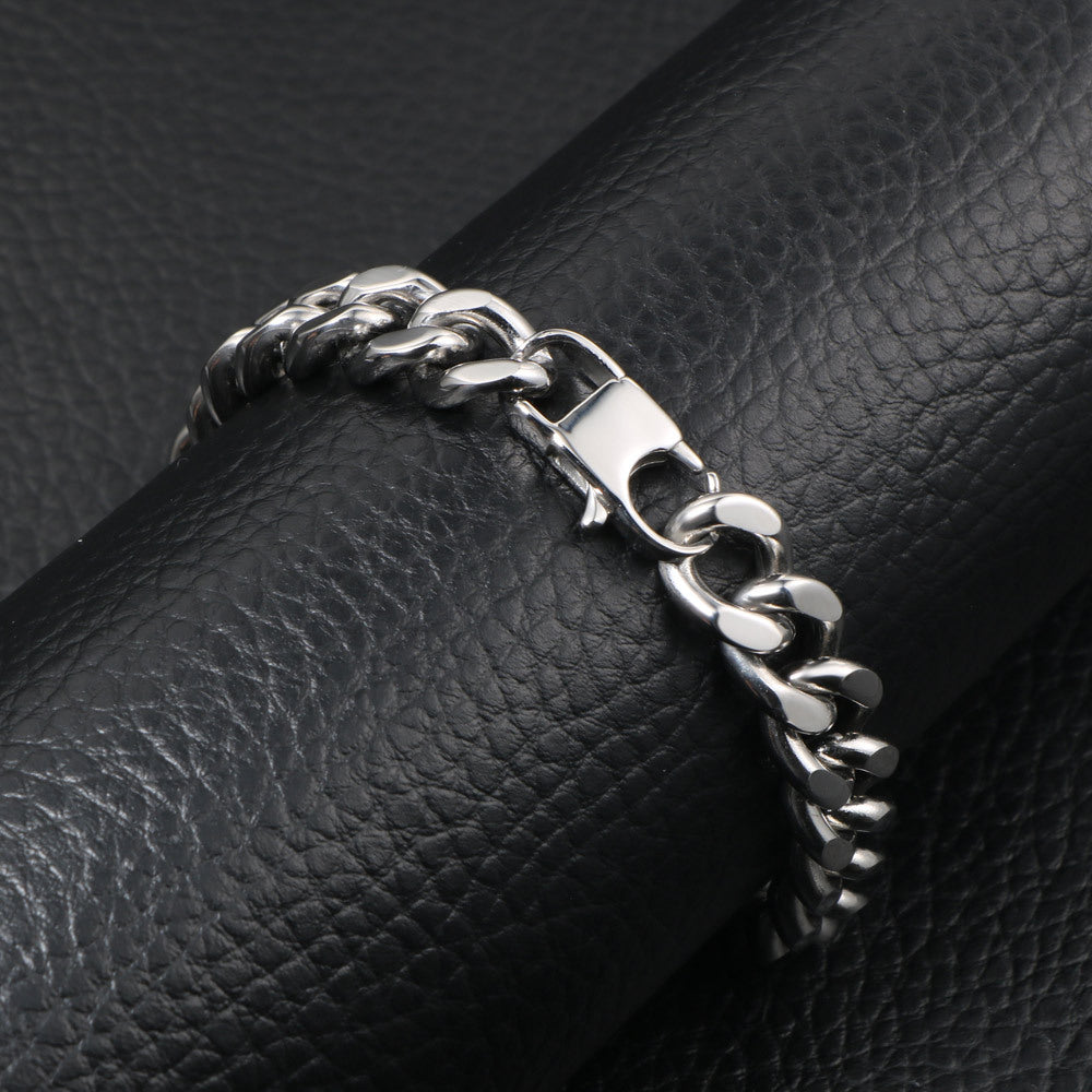 Trendy Octagram Punk Bracelet for Men - Titanium Steel Fashion Accessory