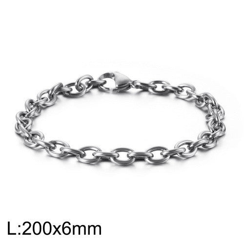 Trendy European and American O-Shaped Hollow Bracelets for Men - Personalized Stainless Steel Jewelry Wholesale