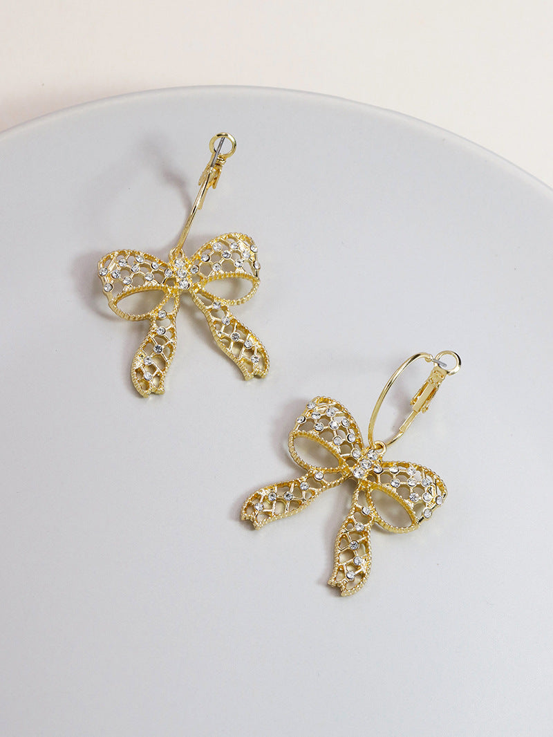 Fashion Forward Metallic Bow Earrings Collection - Vienna Verve