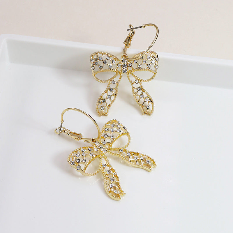 Fashion Forward Metallic Bow Earrings Collection - Vienna Verve