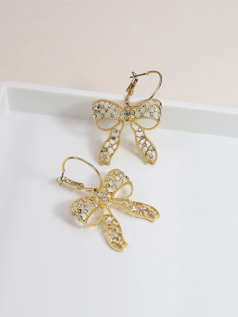 Fashion Forward Metallic Bow Earrings Collection - Vienna Verve