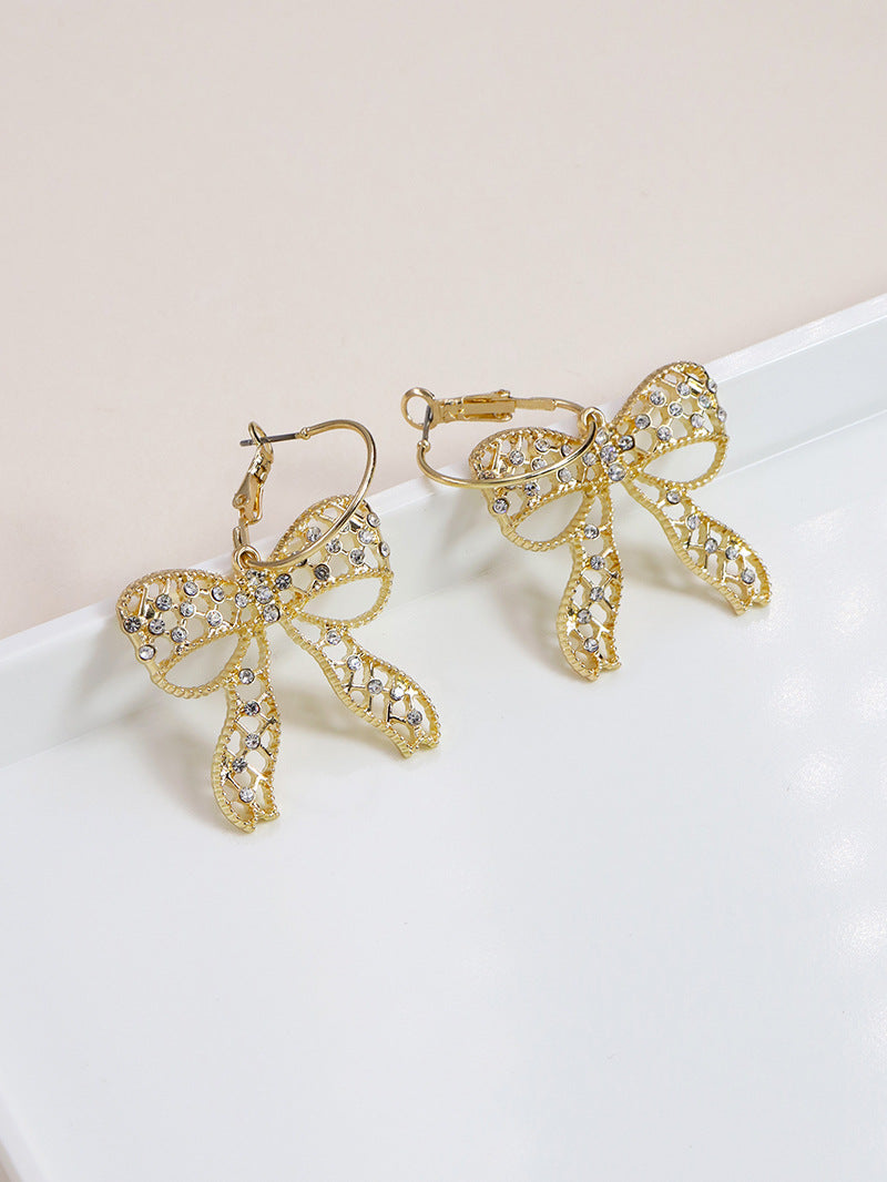 Fashion Forward Metallic Bow Earrings Collection - Vienna Verve