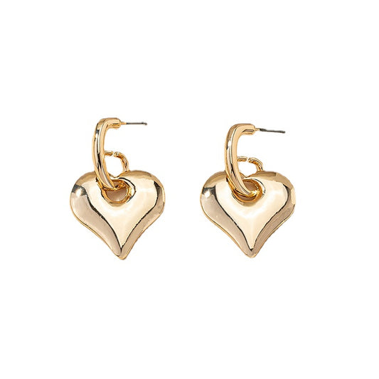 Three-Dimensional Love Earrings - Vienna Verve Collection