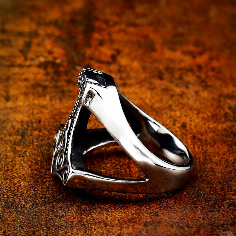 Men's Celtic Knot Stainless Steel Viking Ring - Wholesale Viking Jewelry for Modern Warriors