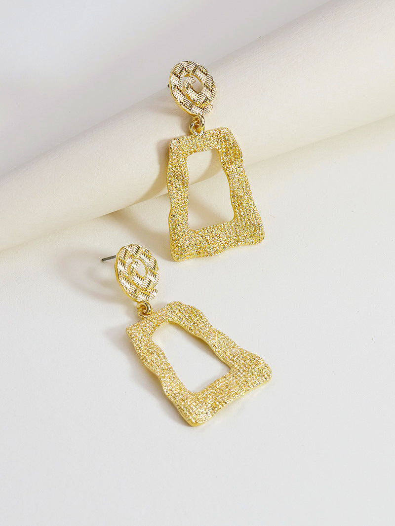 Metallic Geometry Statement Earrings from Vienna Verve Collection