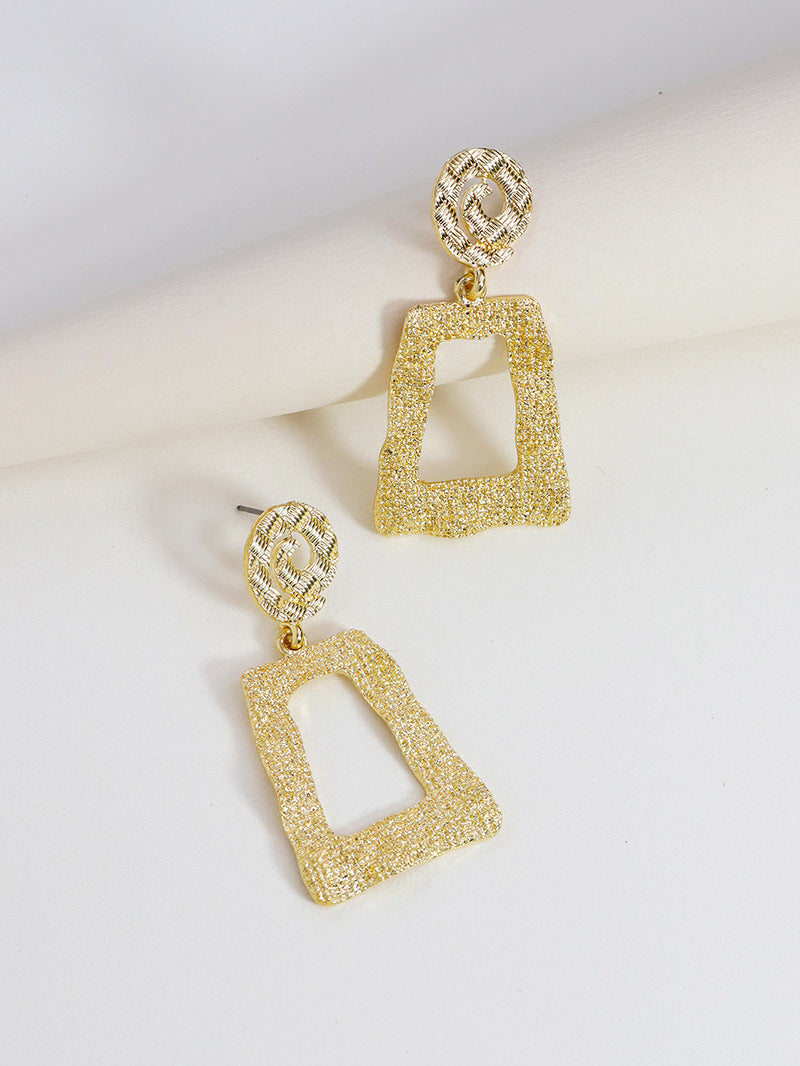 Metallic Geometry Statement Earrings from Vienna Verve Collection