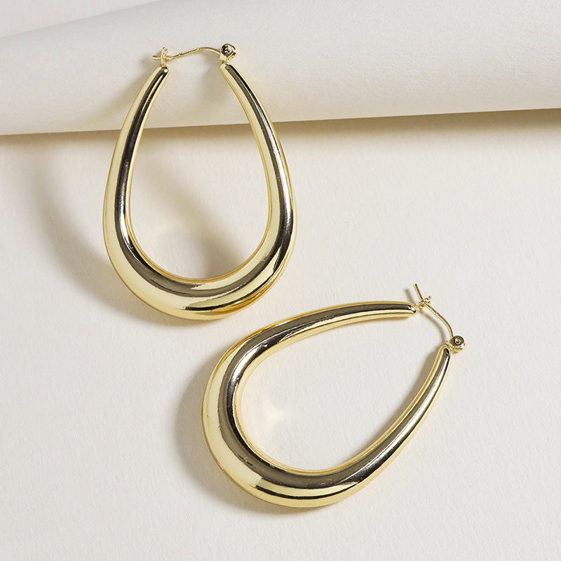 Minimalist Water Drop Alloy Earrings - Vienna Verve Collection