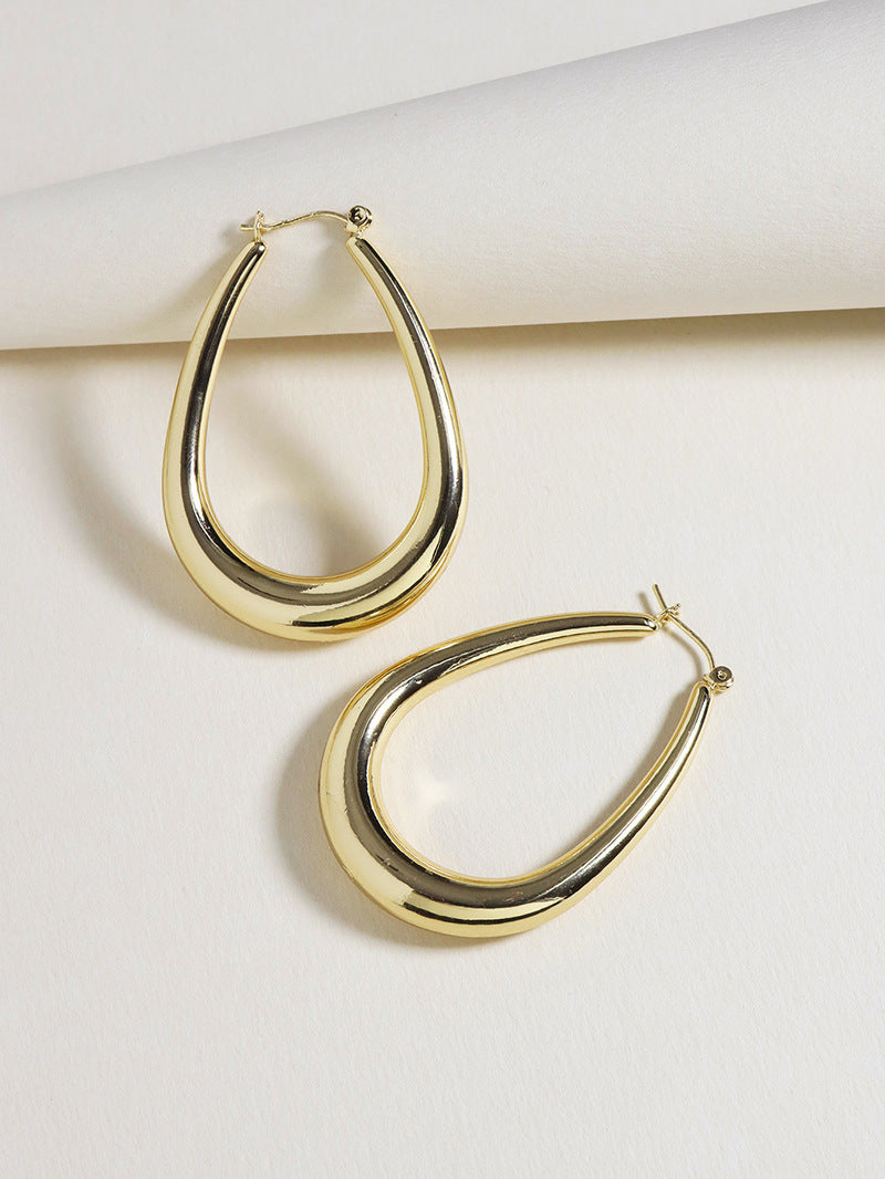 Minimalist Water Drop Alloy Earrings - Vienna Verve Collection