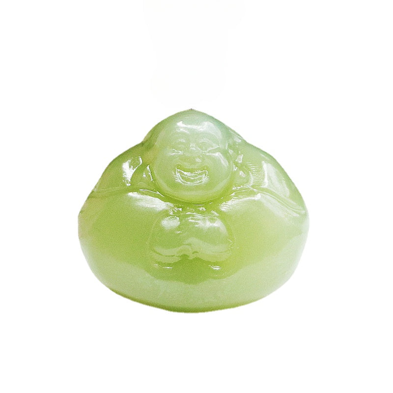 Maitreya Buddha Jade Jewelry Pendant crafted from Hotan Jade