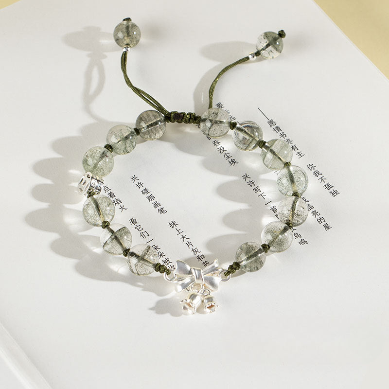 Green Crystal Sterling Silver Bracelet - Fortune's Favor Collection