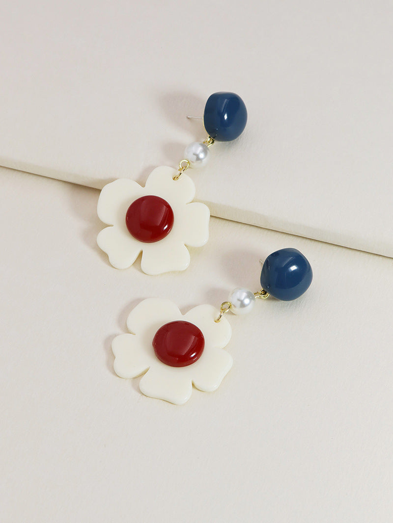 Summer Blossom Acrylic Earrings - Vienna Verve Collection