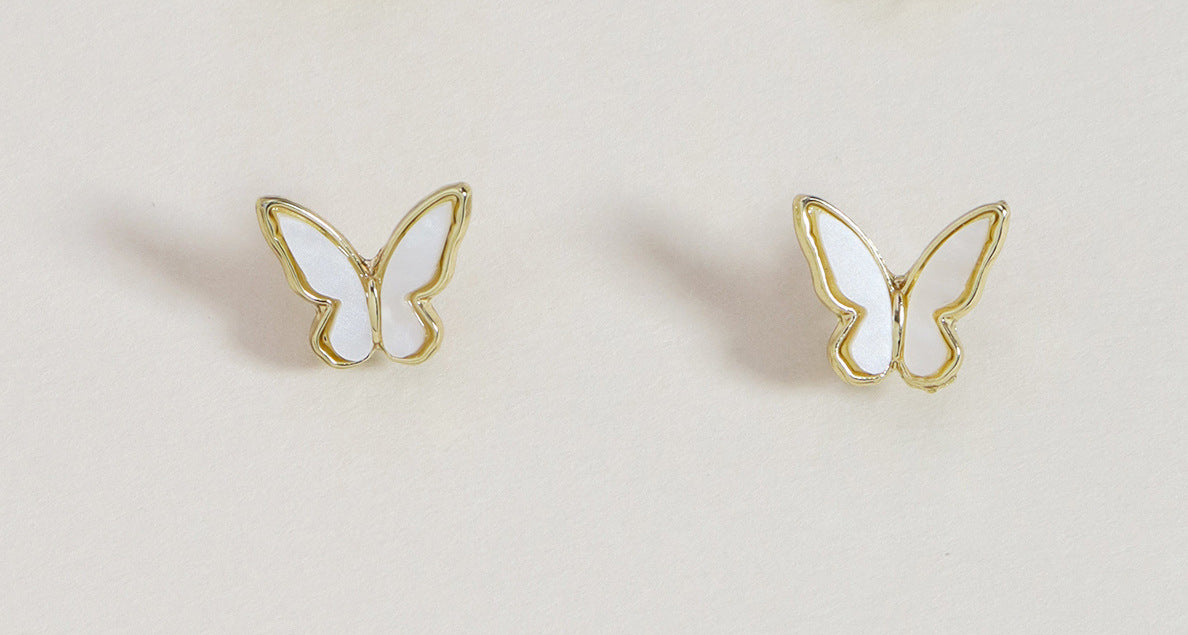 Elegant Vienna Verve Metal Butterfly Earrings with Timeless Charm