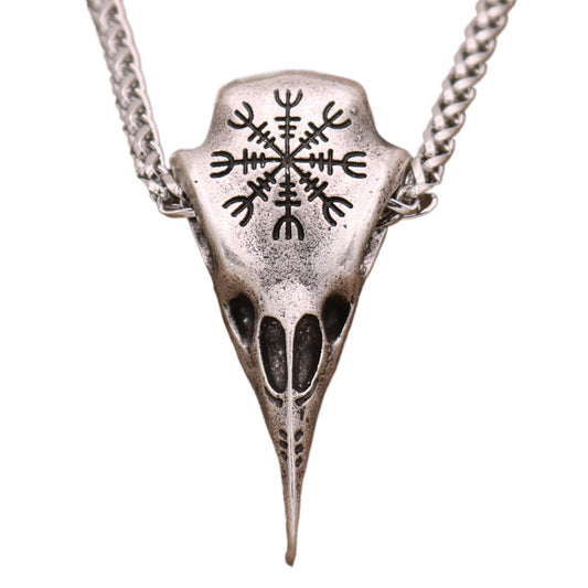 Viking Symbol Hawkbill Pendant Necklace for Men - Norse Legacy Collection