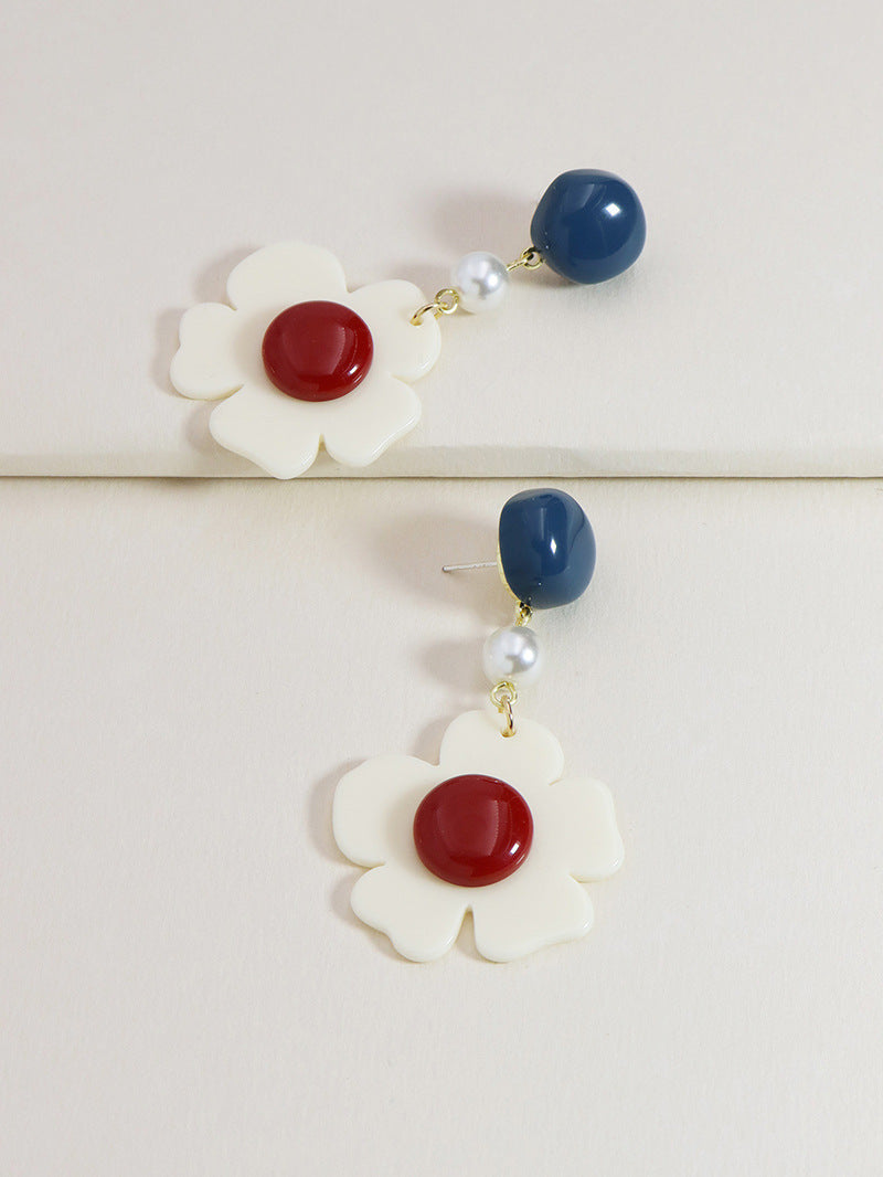 Summer Blossom Acrylic Earrings - Vienna Verve Collection