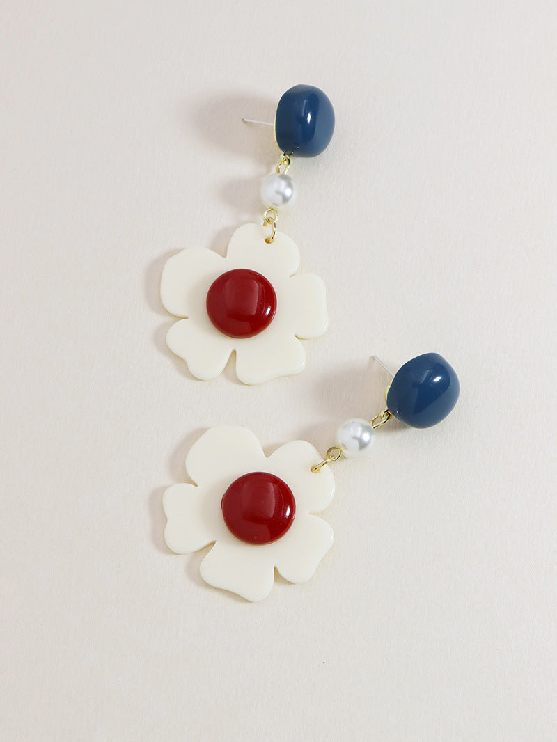 Summer Blossom Acrylic Earrings - Vienna Verve Collection