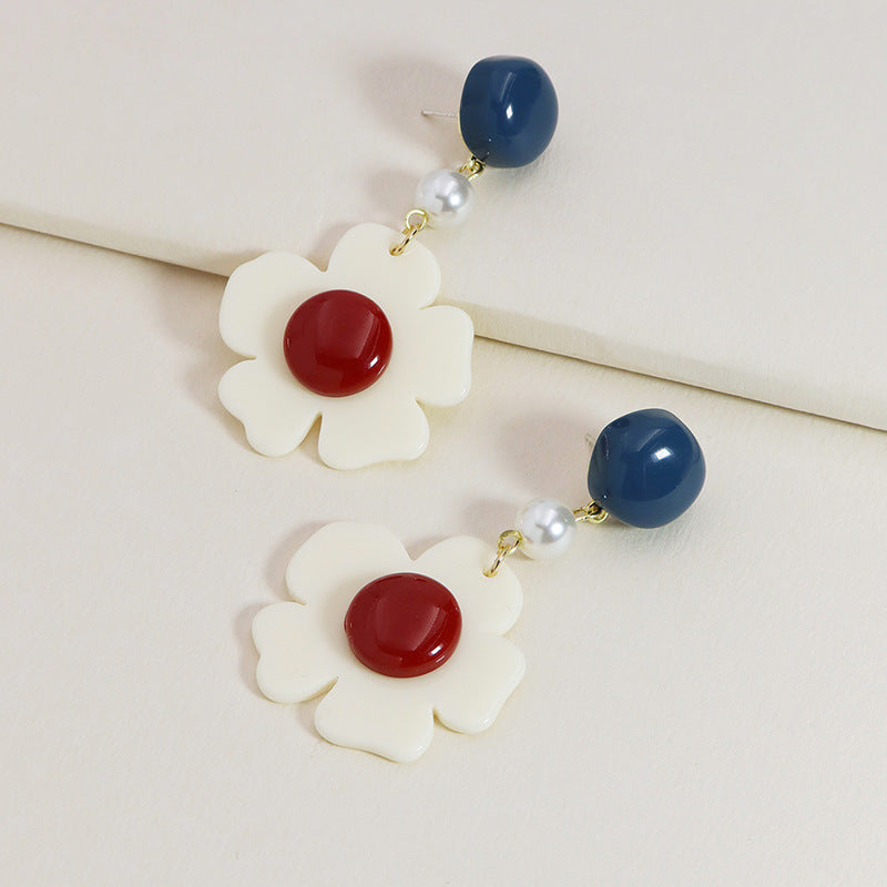 Summer Blossom Acrylic Earrings - Vienna Verve Collection