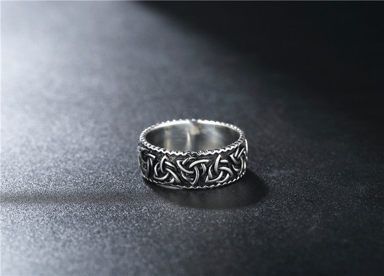 Punk Nordic Viking Titanium Steel Ring for Men