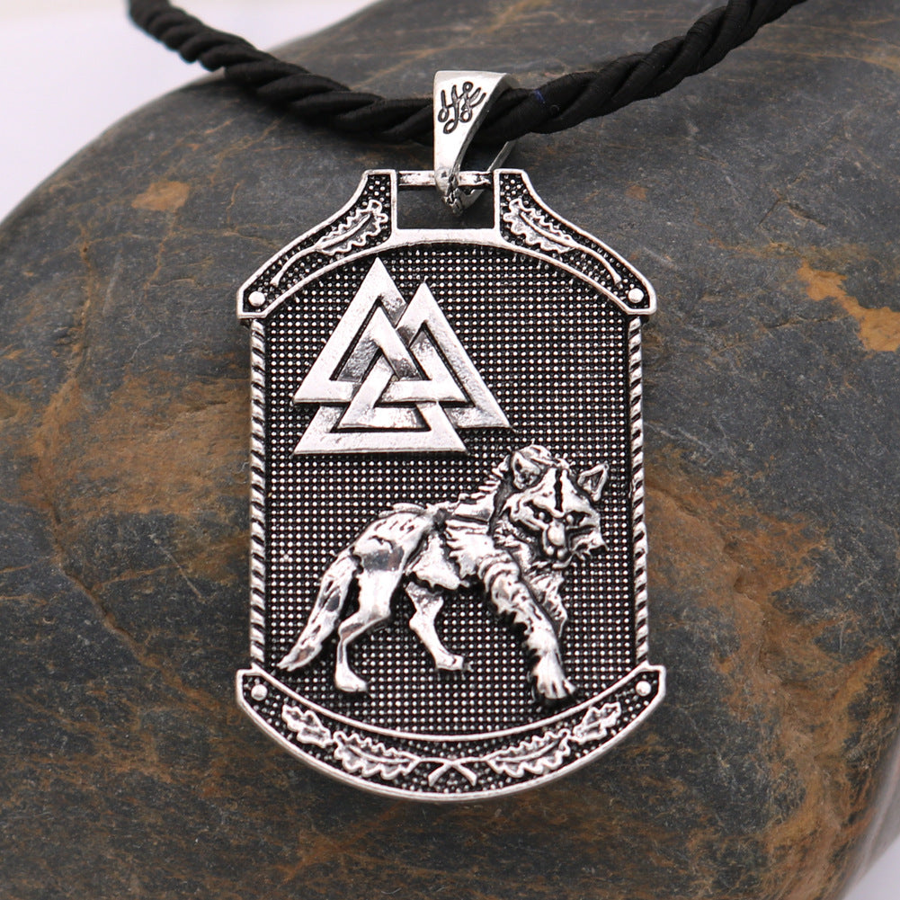 Mythical Viking Wolf Pendant Necklace - European & American Style