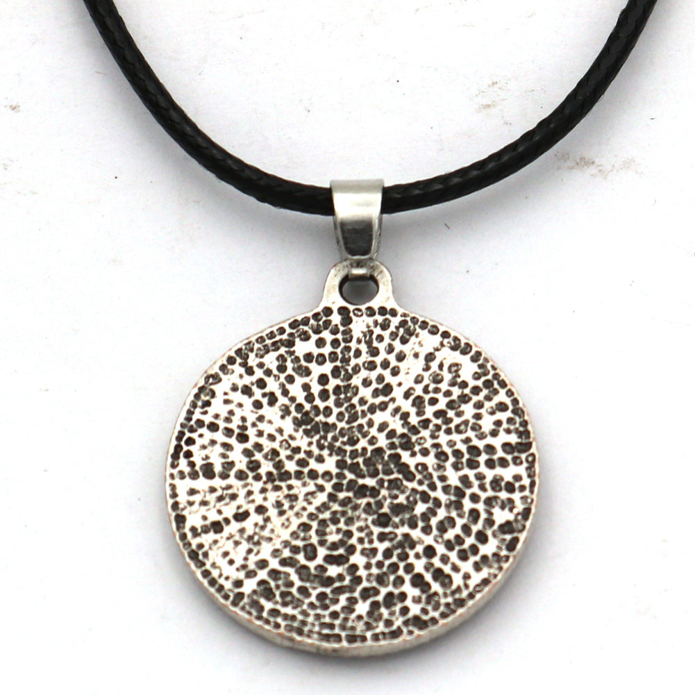 Moonlit Mountain Peak Necklace - Nordic Inspired Men's Metal Accessory