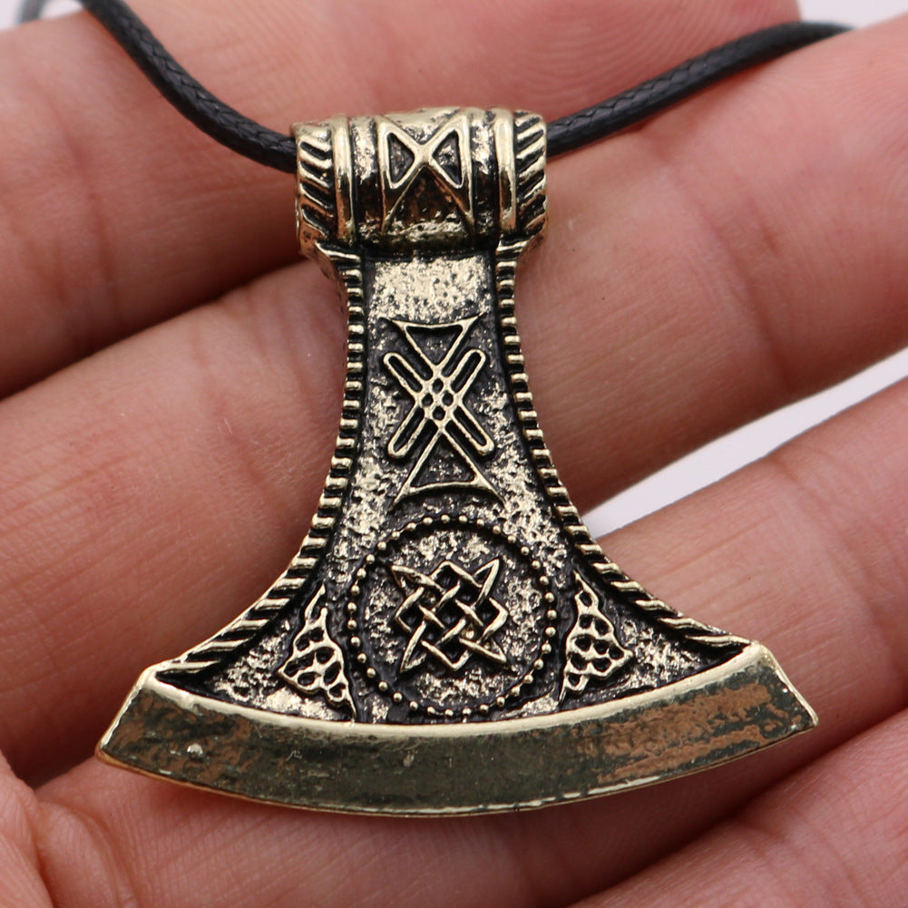 Viking Rune Hammer Talisman Necklace - Norse Legacy Collection