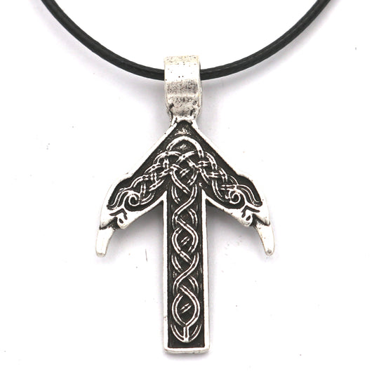 Norse Legacy Metal Flute Rune Pendants Necklace