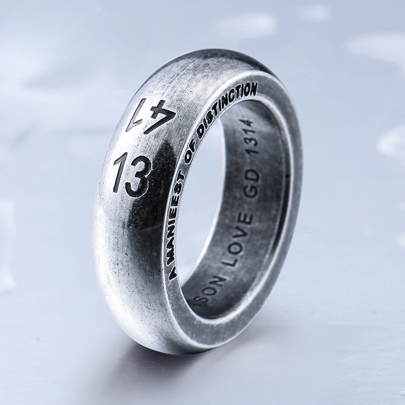 Wholesale Korean Titanium Steel 1314 Fashion Rings for Men and Women