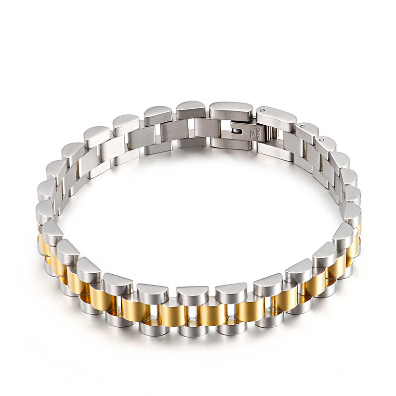 Stylish Titanium Steel Bracelet for Men - Japanese and Korean Trendy Accessory for Business Professionals