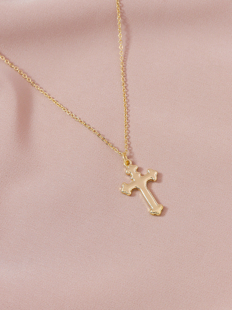 Wholesale Metal Cross Necklace with European and American Style