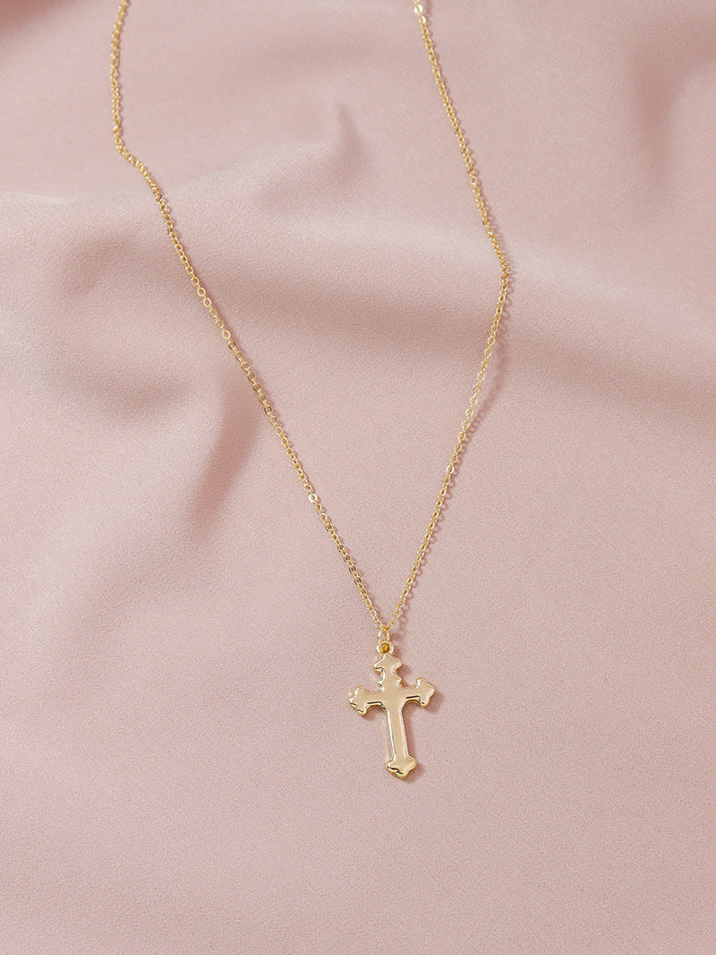 Wholesale Metal Cross Necklace with European and American Style