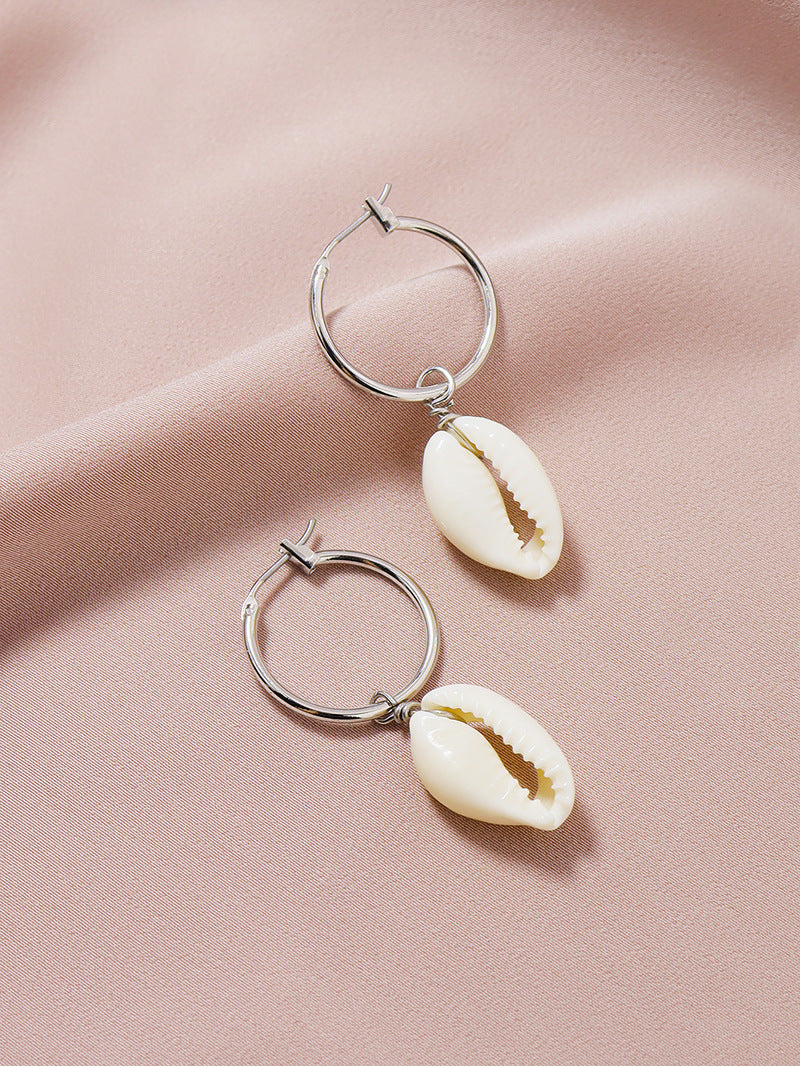 Seashell and Cross-Border Earrings Set - Vienna Verve Collection