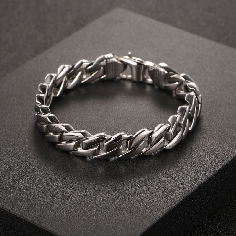 Punk Style Titanium Steel Bracelet for Trendsetting Men