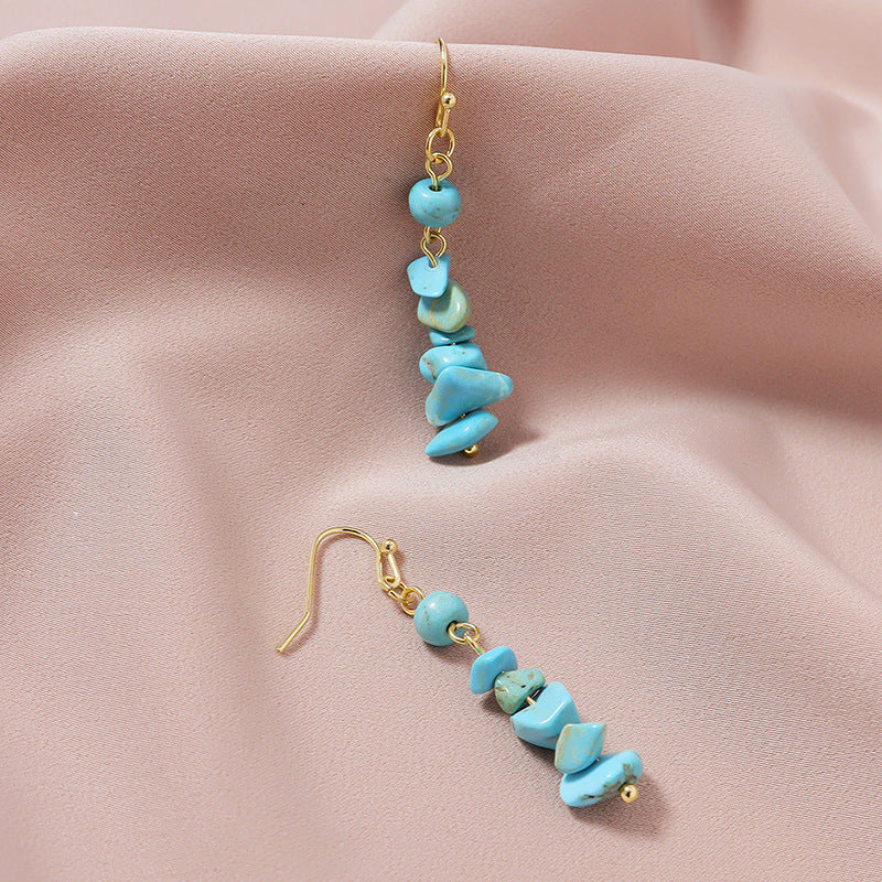 Breezy Gemstone Dangle Earrings - Vienna Verve Collection