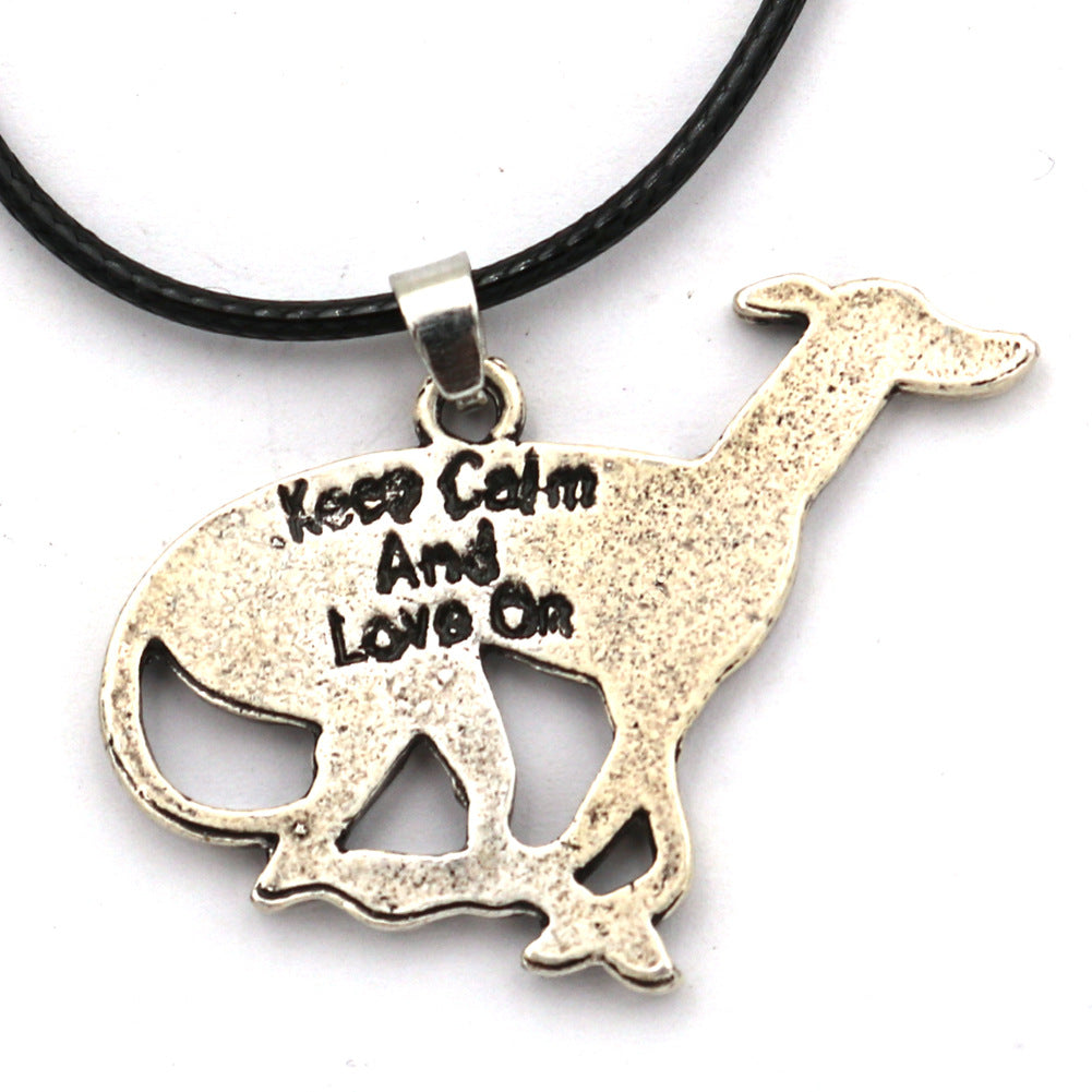 Foreign Trade English Name Animal Necklace - European & American Style Pendant for Men