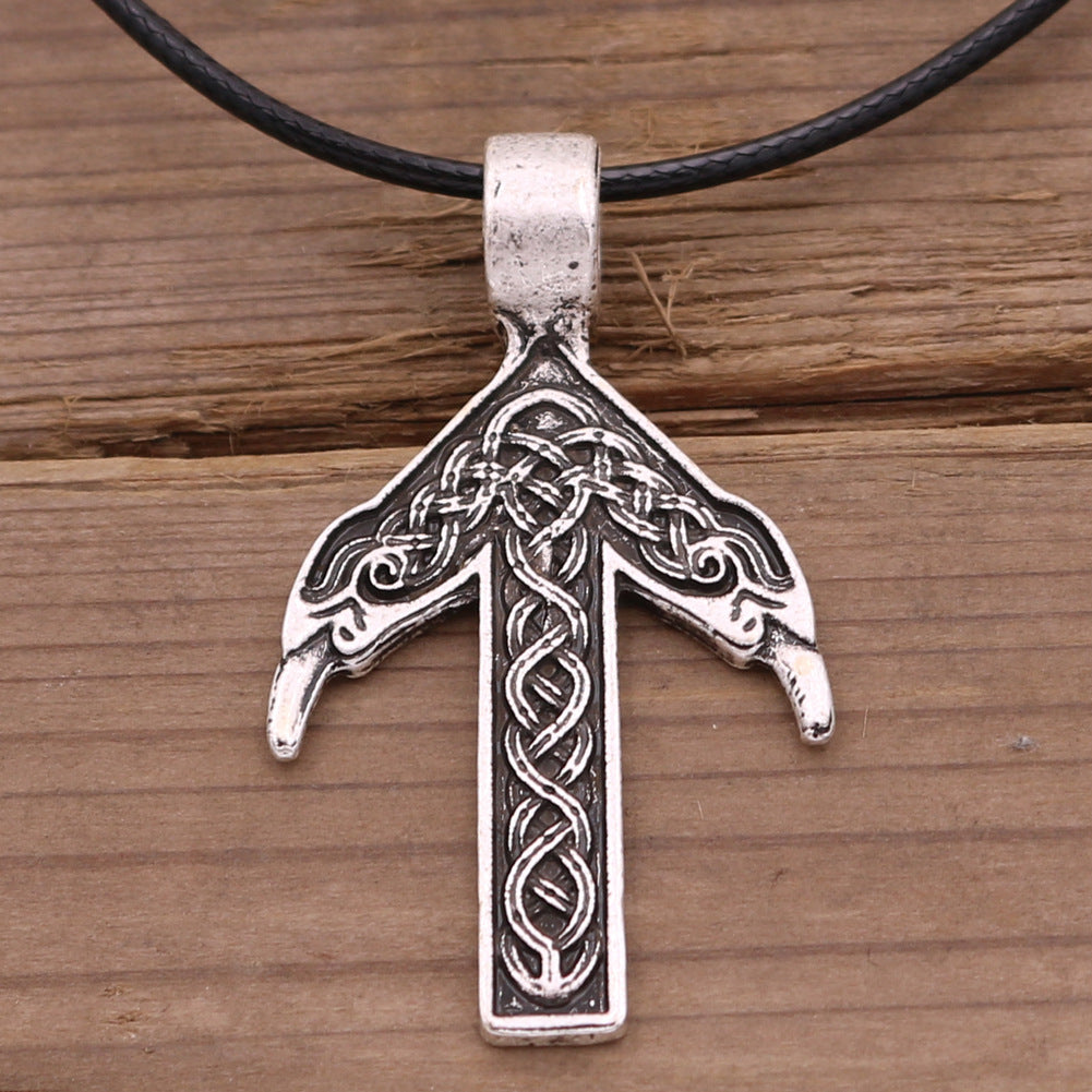 Norse Legacy Metal Flute Rune Pendants Necklace