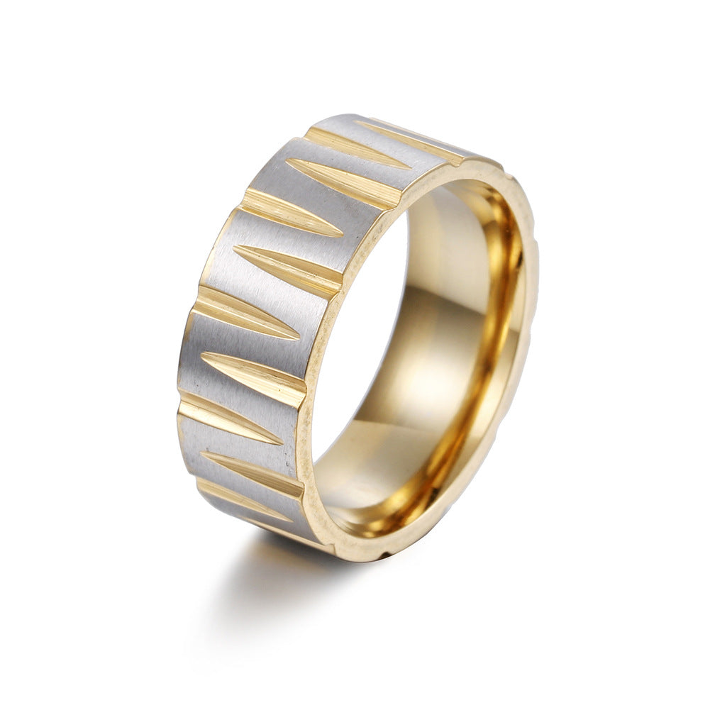 Victory Ring: Colorful Stainless Steel Men's Jewelry - Everyday Genie Collection