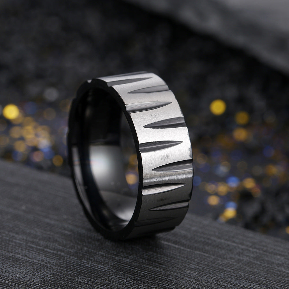 Victory Ring: Colorful Stainless Steel Men's Jewelry - Everyday Genie Collection