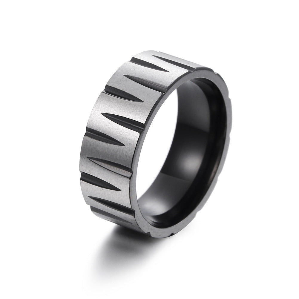 Victory Ring: Colorful Stainless Steel Men's Jewelry - Everyday Genie Collection