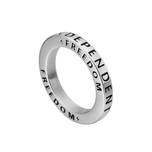 Everyday Genie Titanium Steel Ring in Size 6-13