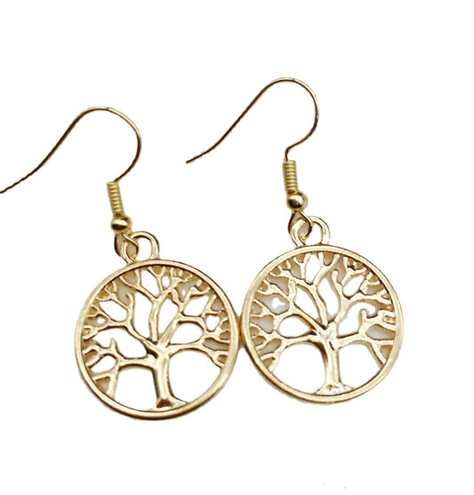 Vintage Peace Tree Earrings - Vienna Verve Collection