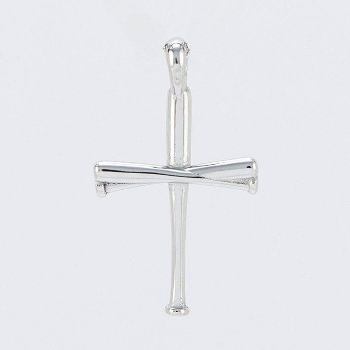 Stylish Baseball Cross Titanium Steel Pendant for Men