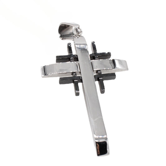 Jerusalem Latin Cross Titanium Steel Pendant for Men
