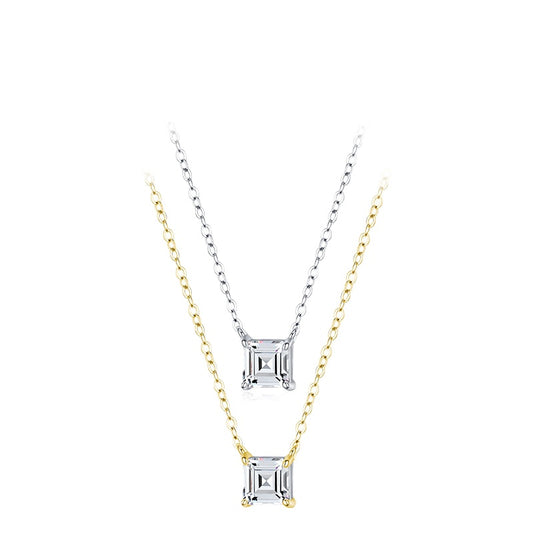 Everyday Genie Sterling Silver Zircon Necklace