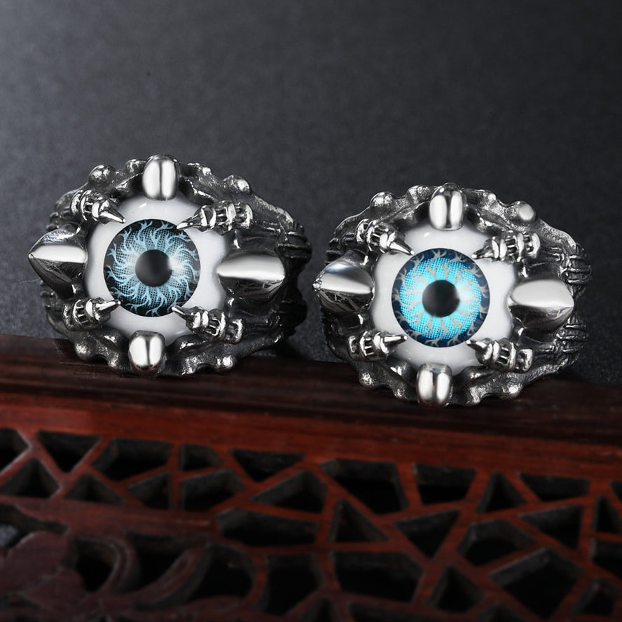 Mechanical Magic Pupil Titanium Steel Ring for Men