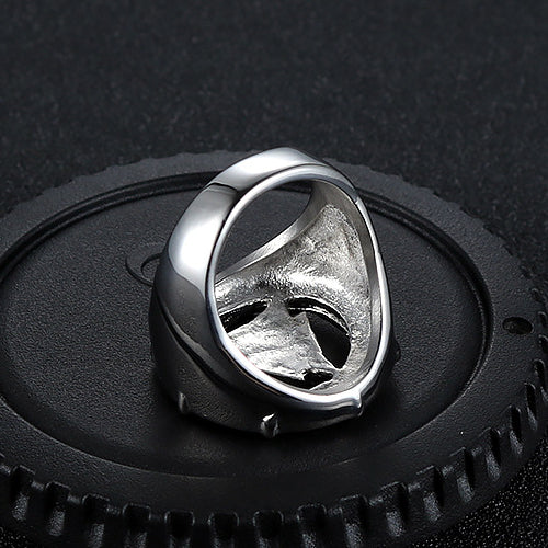 Personalized Retro Triangular Men's Titanium Steel Viking Ring - European and American Design